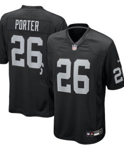 Darien Porter Las Vegas Raiders Nike Team Game Jersey -  Black