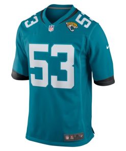 Alternative view of Anthony Pittman Jacksonville Jaguars Nike Team Game Jersey -  Teal