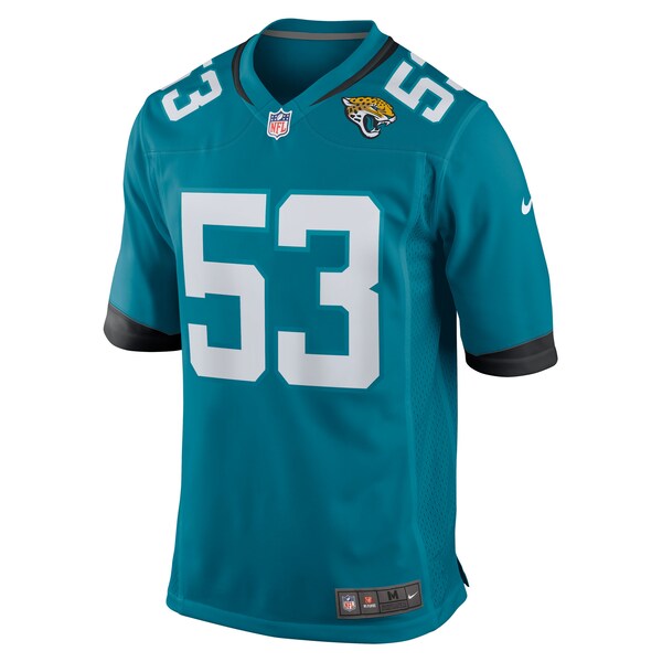 Anthony Pittman Jacksonville Jaguars Nike Team Game Jersey - Teal - Image 2