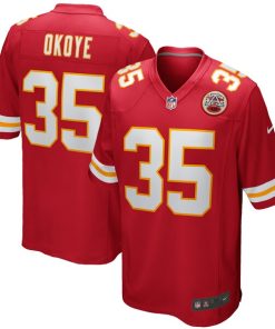 Christian Okoye Kansas City Chiefs Nike Game Retired Player Jersey - Red