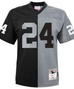 Alternative view of Charles Woodson Las Vegas Raiders Youth Split Legacy Jersey - Black/Silver