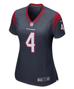 Alternative view of Deshaun Watson Houston Texans Nike Women's Game Player Jersey - Navy/Red/White