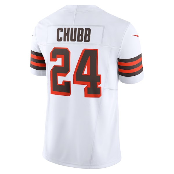 Nick Chubb Cleveland Browns Nike Vapor F.U.S.E. Limited Jersey - White - Image 3