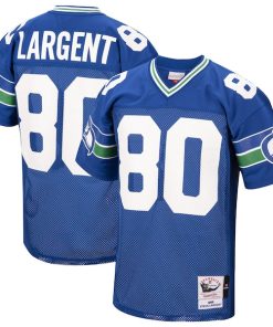Steve Largent Seattle Seahawks 1985 Authentic Throwback Retired Player Jersey - Royal