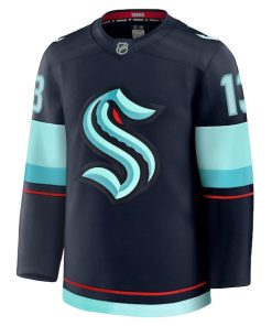 Alternative view of Brandon Tanev Seattle Kraken  Home Premium Jersey - Deep Sea Blue