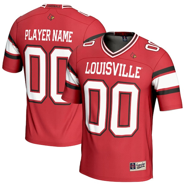 Louisville Cardinals GameDay Greats NIL Pick-A-Player Football Jersey - Red/White/Black - Image 2