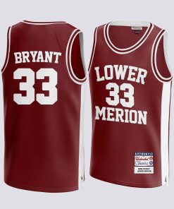 Kobe Bryant #33 Lower Merion High School Jersey - Red