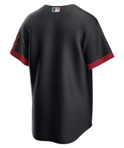 Alternative view of Cincinnati Reds Nike 2023 City Connect Replica Jersey - Black