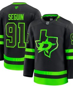 Alternative view of Tyler Seguin Dallas Stars  Alternate Premium Jersey - Black/Kelly Green