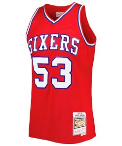 Alternative view of Darryl Dawkins Philadelphia 76ers Hardwood Classics 1979/80 Swingman Jersey - Red