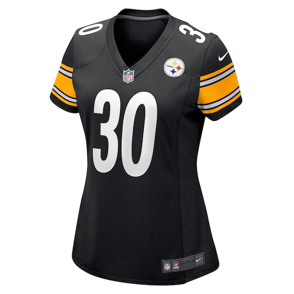 Jaylen Warren Pittsburgh Steelers Nike Women's Game Player Jersey - Black - Image 2