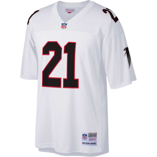 Deion Sanders Atlanta Falcons Big & Tall 1992 Retired Player Replica Jersey - White - Image 2