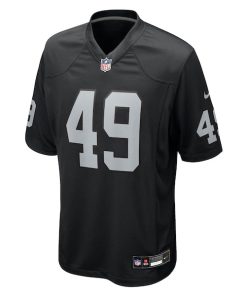 Alternative view of Charles Snowden Las Vegas Raiders Nike Team Game Jersey -  Black
