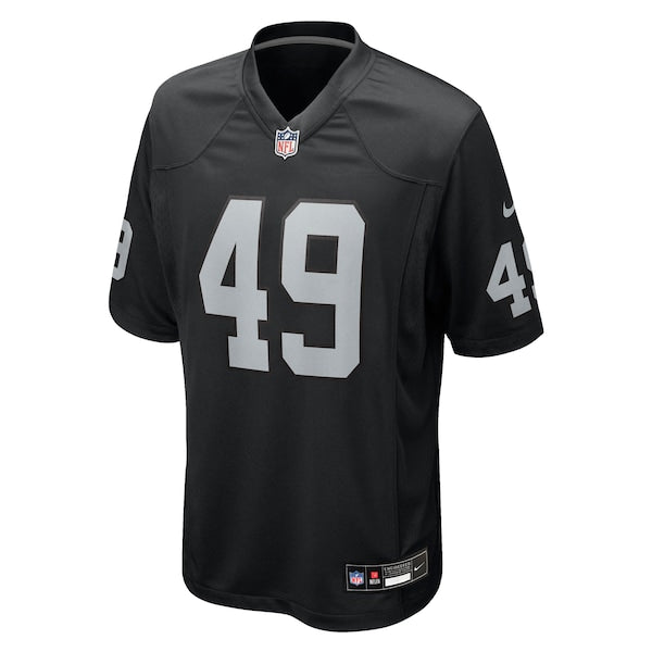 Charles Snowden Las Vegas Raiders Nike Team Game Jersey - Black - Image 2