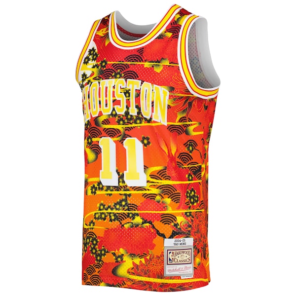 Yao Ming Houston Rockets 2004/05 Hardwood Classics Lunar New Year Swingman Jersey - Red - Image 2