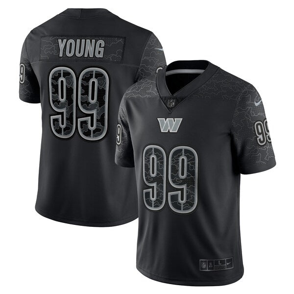 Chase Young Washington Commanders Nike RFLCTV Limited Jersey - Black - Image 2