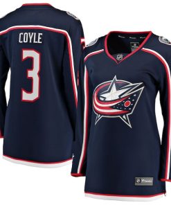 Charlie Coyle Columbus Blue Jackets  Women's Home Breakaway Jersey - Navy