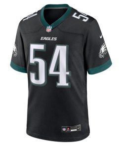 Alternative view of Jeremiah Trotter Jr. Philadelphia Eagles Nike Alternate 2024 NFL Draft Game Jersey - Black