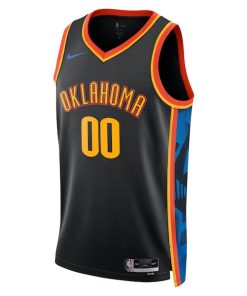 Alternative view of Oklahoma City Thunder Nike Unisex 2024/25 Custom Swingman Jersey - City Edition - Black