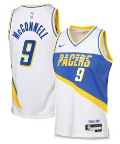 T.J. McConnell Indiana Pacers Nike Youth 2025/26 City Edition Swingman Jersey - White