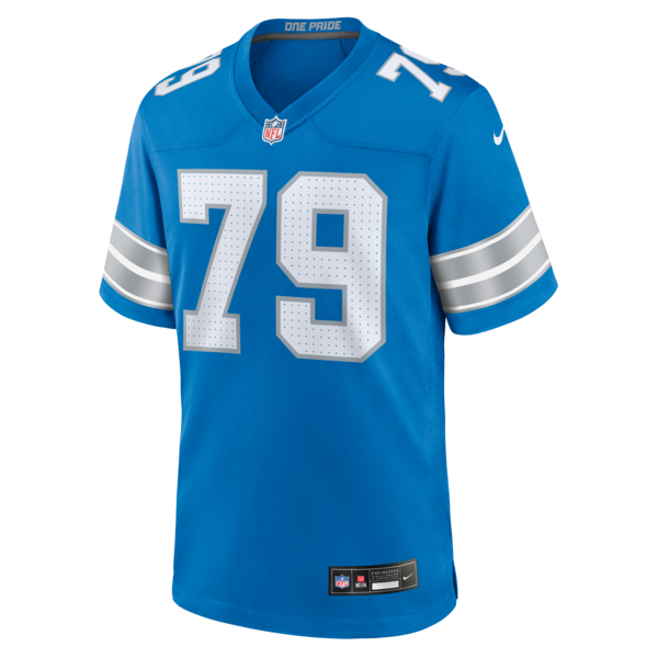 Quinton Jefferson Detroit Lions Nike Team Game Jersey - Blue - Image 2