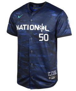 Alternative view of Mookie Betts National League Nike Youth 2023 MLB All-Star Game Limited Player Jersey - Royal