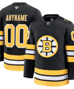 Alternative view of Boston Bruins  Home Premium Custom Jersey - Black/White