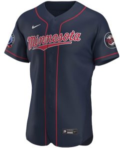 Alternative view of Minnesota Twins Nike 60th Season Alternate Authentic Team Jersey - Navy