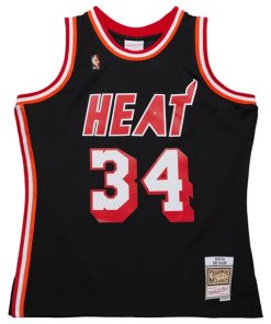 Alternative view of Ray Allen Miami Heat  2013/14 Hardwood Classics Swingman Jersey - Black