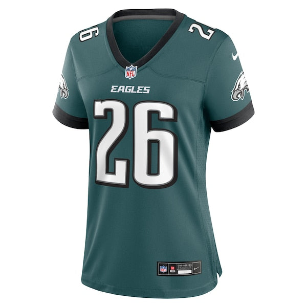 Saquon Barkley Philadelphia Eagles Nike Women's Game Player Jersey - Midnight Green - Image 2