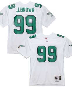 Jerome Brown Philadelphia Eagles  1991 Authentic Throwback Retired Player Jersey - White