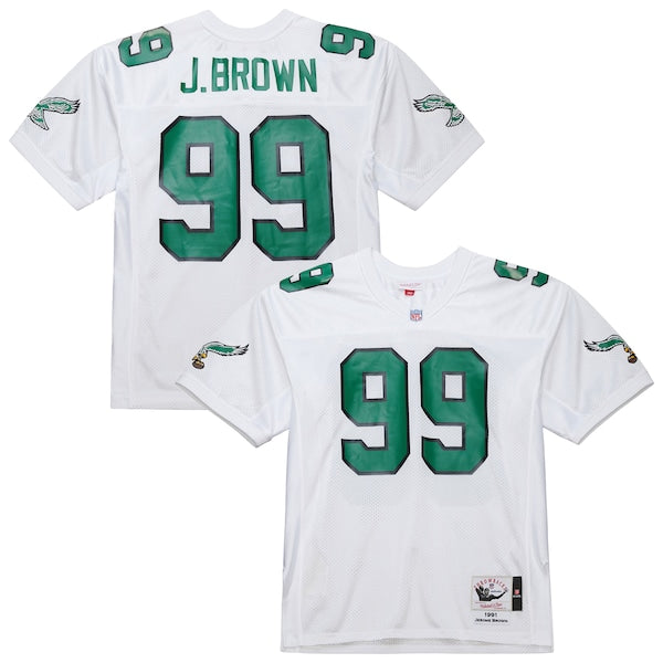 Jerome Brown Philadelphia Eagles 1991 Authentic Throwback Retired Player Jersey - White