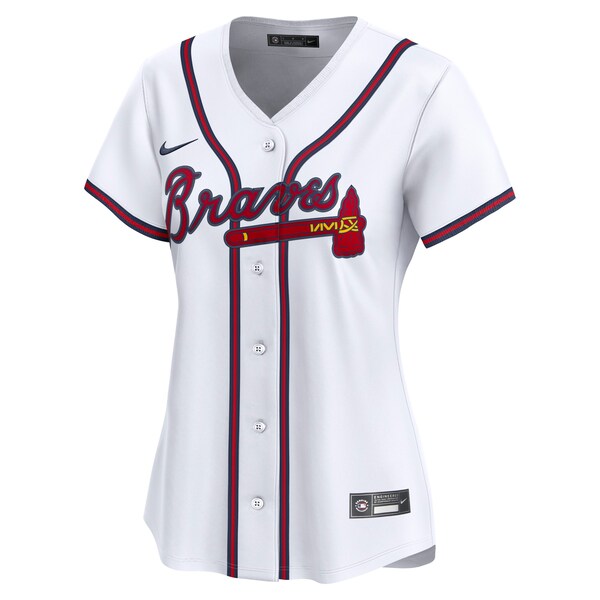 Atlanta Braves Nike Women's Home Limited Custom Jersey - White - Image 2