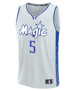 Alternative view of Paolo Banchero Orlando Magic  2025/26 City Edition Fast Break Jersey - Silver