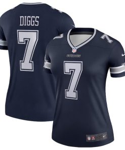 Alternative view of Trevon Diggs Dallas Cowboys Nike Women's Legend Jersey - Navy/White