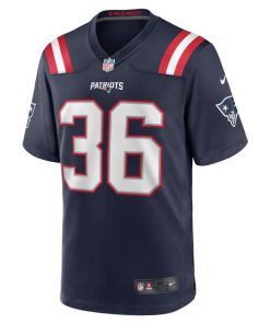 Alternative view of Kevin Harris New England Patriots Nike Game Player Jersey - Navy