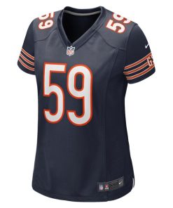 Alternative view of Jalen Harris Chicago Bears Nike Women's Team Game Jersey -  Navy