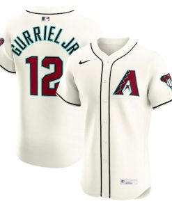 Lourdes Gurriel Jr. Arizona Diamondbacks Nike Home Elite Jersey - Cream