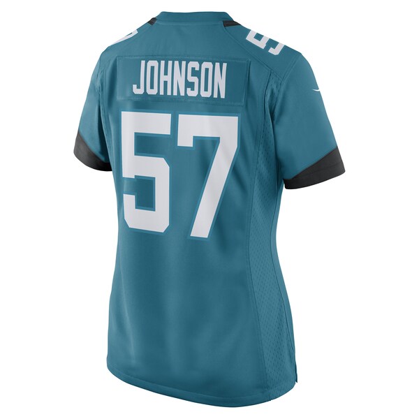 Caleb Johnson Jacksonville Jaguars Nike Women's Game Player Jersey - Teal - Image 3