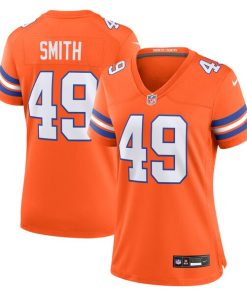 Dennis Smith Denver Broncos Nike Women's Mile High Collection 1977 Throwback Retired Player Game Jersey - Orange