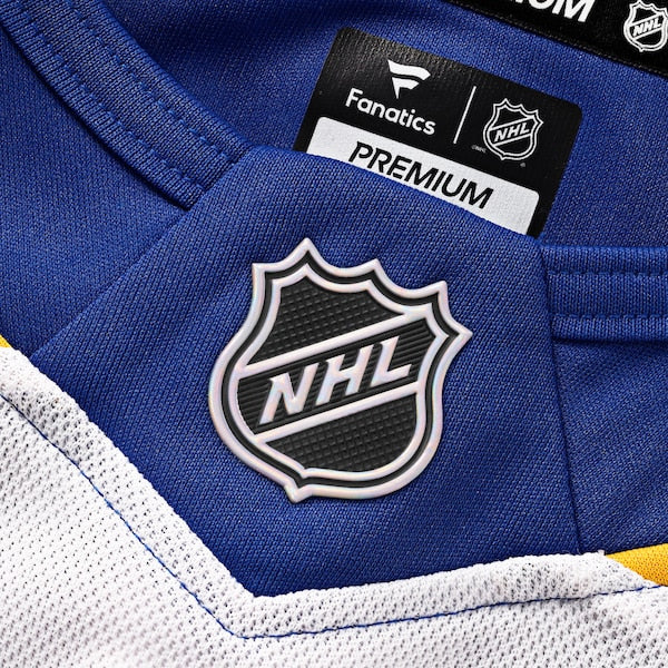 Buffalo Sabres Away Premium Custom Jersey - White/Black/Royal - Image 6