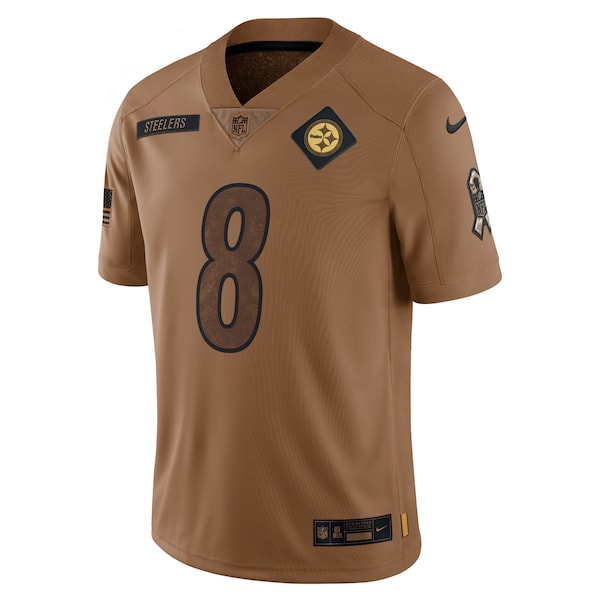 Kenny Pickett Pittsburgh Steelers Nike 2023 Salute To Service Limited Jersey - Brown - Image 2
