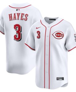 Ke'Bryan Hayes Cincinnati Reds Nike Home Limited Player Jersey - White