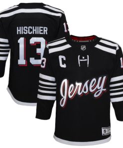 Nico Hischier New Jersey Devils Youth 2021/22 Alternate Premier Player Jersey - Black