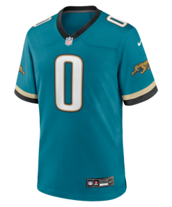 Alternative view of Devin Lloyd Jacksonville Jaguars Nike Alternate 2 Prowler Throwback Game Jersey -  Teal