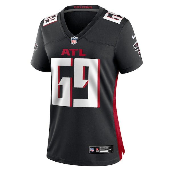 Jack Nelson Atlanta Falcons Nike Women's Team Game Jersey - Black - Image 2