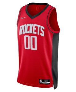 Alternative view of Houston Rockets Nike 2021/22 Diamond Swingman Custom Jersey - Icon Edition - Red