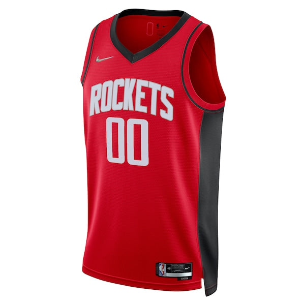 Houston Rockets Nike 2021/22 Diamond Swingman Custom Jersey - Icon Edition - Red - Image 2