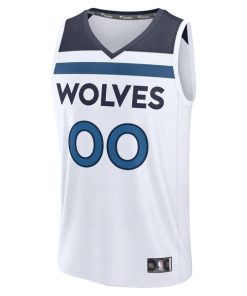 Alternative view of Minnesota Timberwolves  Fastbreak Custom Jersey - Association Edition - White