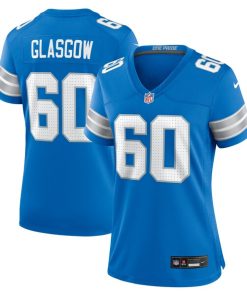 Alternative view of Graham Glasgow Detroit Lions Nike Women's Team Game Jersey -  Blue